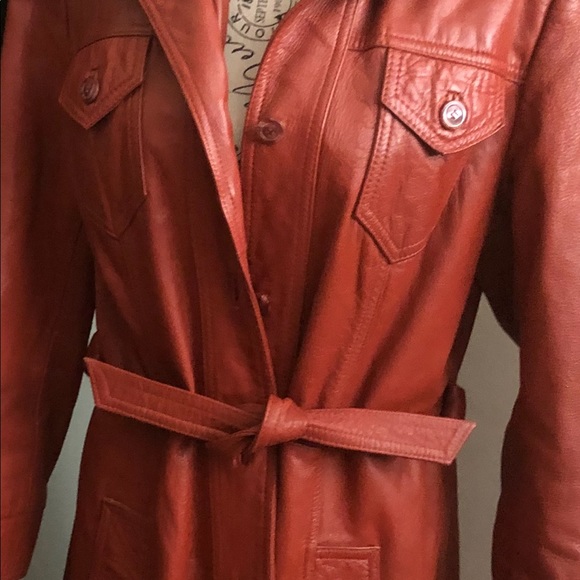Vintage Wilson leather trench - Picture 10 of 16